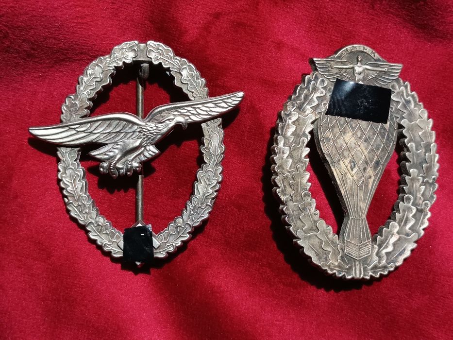 WW2 Lot  6 insigne germane Luftwaffe și Fallschirmjager/Repro noi ! Preț pentru o piesa !