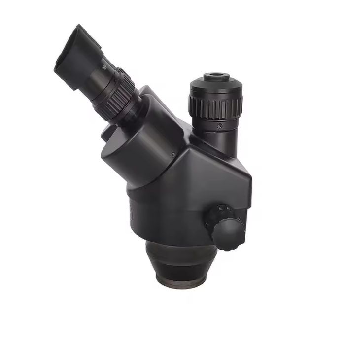 Microscop stereo profesional AMSZOOM 7X-45X LED – pentru electronica / bijuterii / gravură