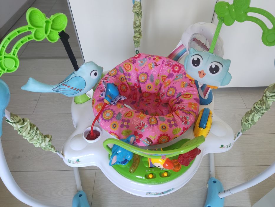 KIKKA BOO бебешко Бънджи на стойка FOREST FUN РОЗОВ