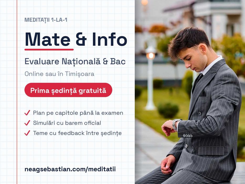 Meditații Matematică și Informatică - Evaluare Națională și Bac