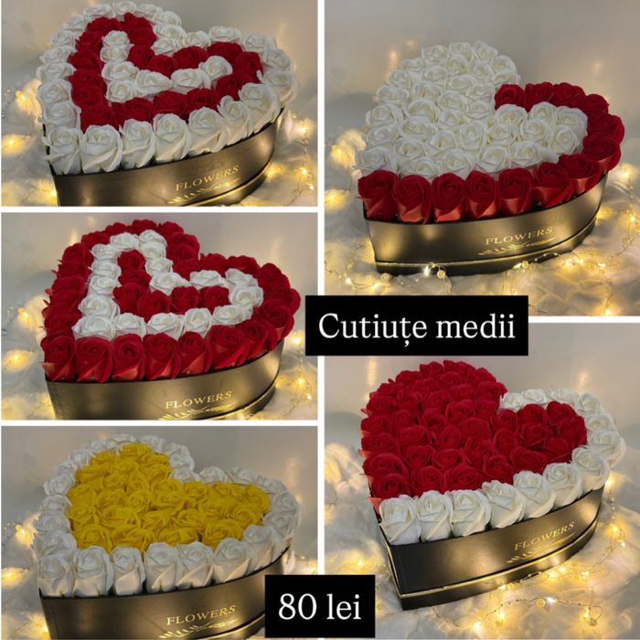 Cutii trandafiri de săpun