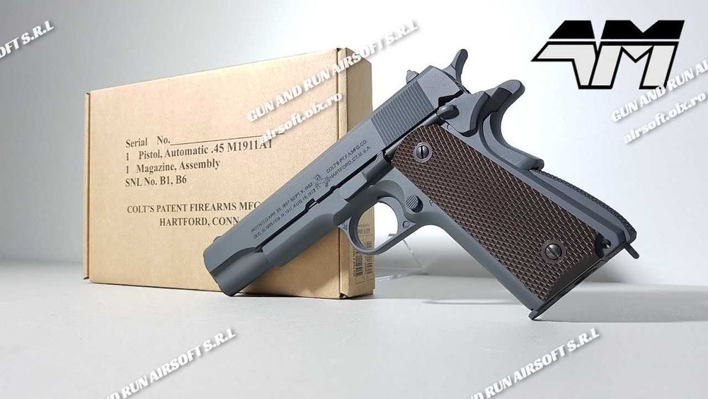 Pistol Airsoft CO2 - Varianta Modificata 6J! - Cu Recul Blowback Pusca