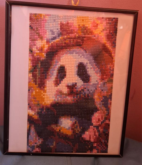 Диамантен гоблен  панда