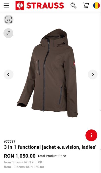 Geaca functională Softshell Engelbert Strauss Dryplexx Extreme Vision