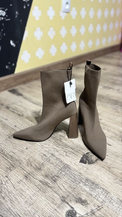 Ботильоны Zara на каблуке