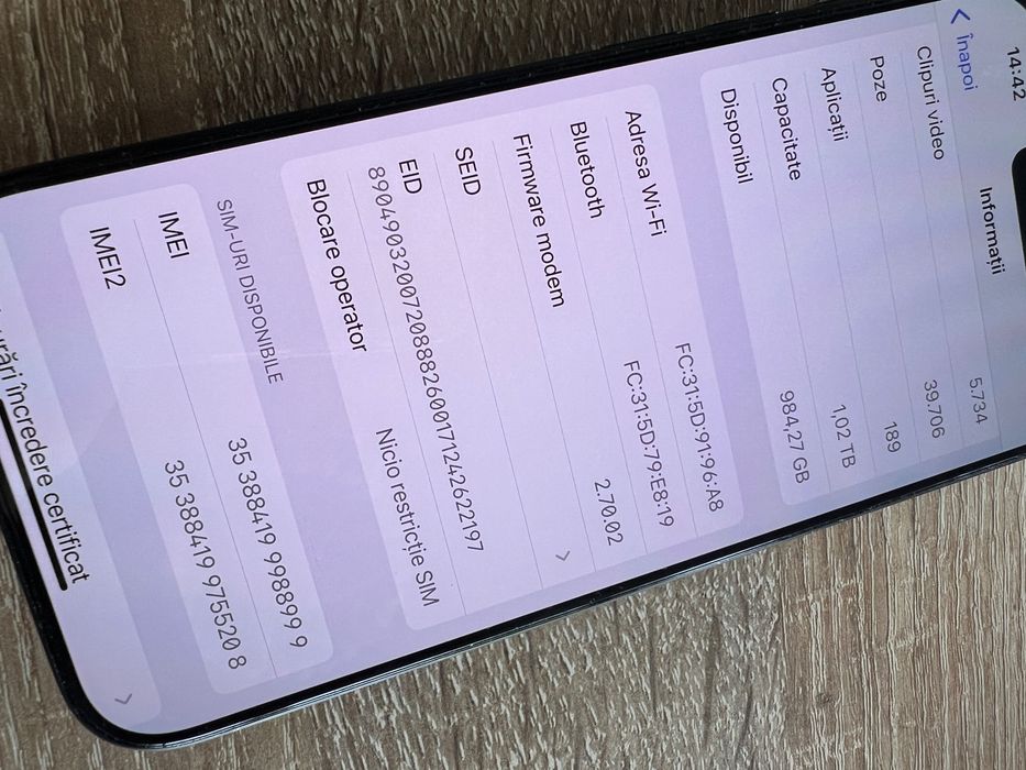 Telefon iphone 15 pro