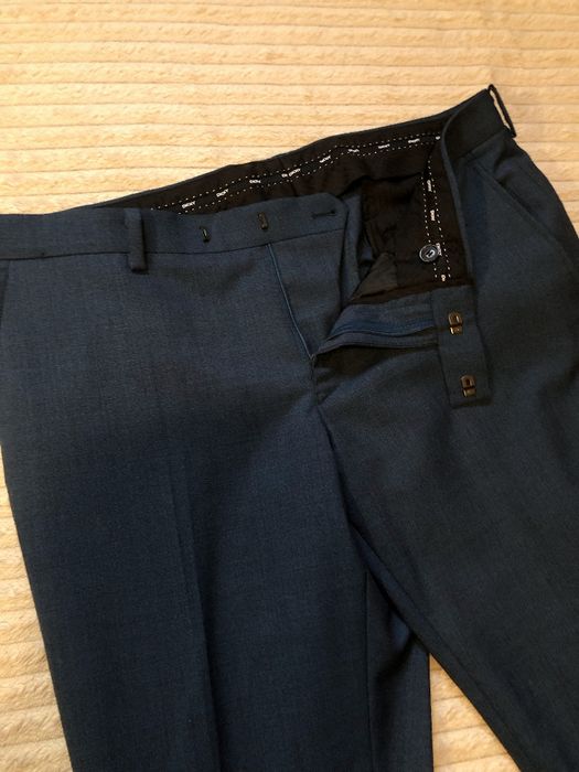 Costum Bărbați DKNY 3 Piese (Lână 70%), Slim Fit, Impecabil