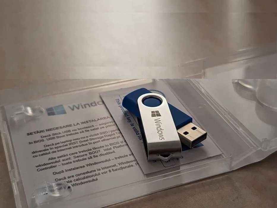 Windows 10 sau 11 cu licenta, Stick bootabil instalare