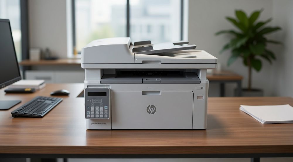 Принтер - Сканер HP черно белый