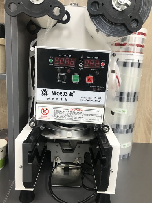 Аппарат для запайки стаканов, для напитков, сока, bubble tea, и т.д.