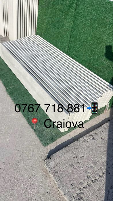 Vand coame de gard si capace pentru stalpi din ciment alb aditivat armate cu fibra si fier