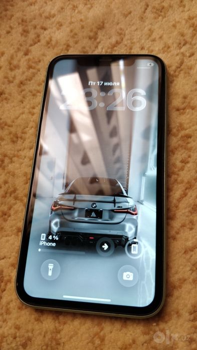Iphone 11 xotirasi 128GB batare 72%