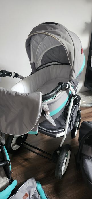 Carucior 3 in 1 Optima Grey Turqoise