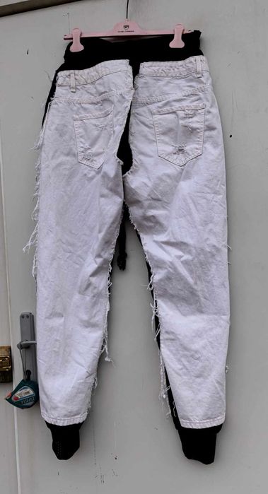 Djofra уникални дамски накъсани дънки бойфренд Универсален размер