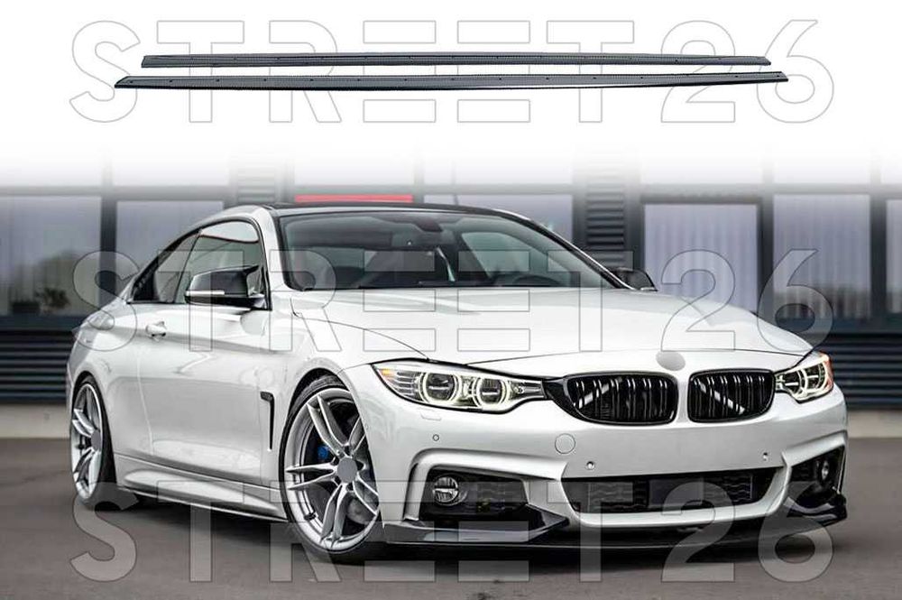 Extensii Praguri Laterale BMW Seria 4 F32 F33 F36 (13-21) Negru Lucios