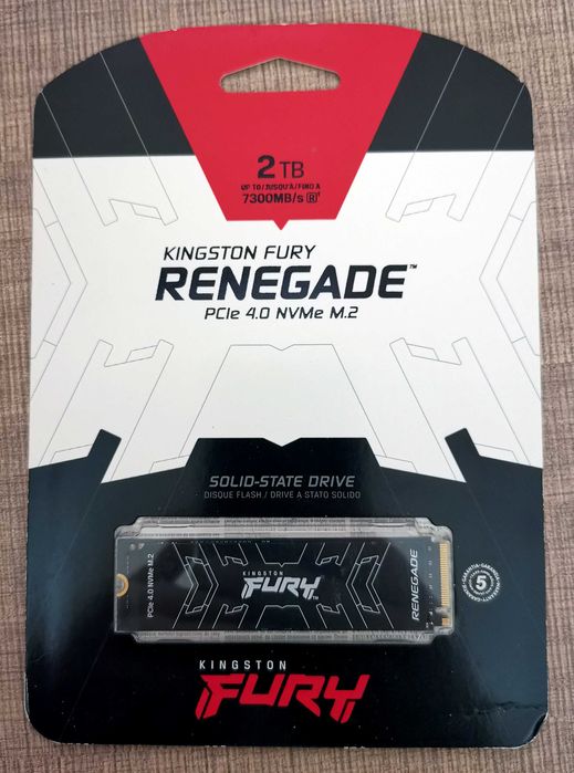 NVME M.2 SSD 2TB Kingston Fury Renegade G4 PCIe 4.0, Endurance - 2000 TBW