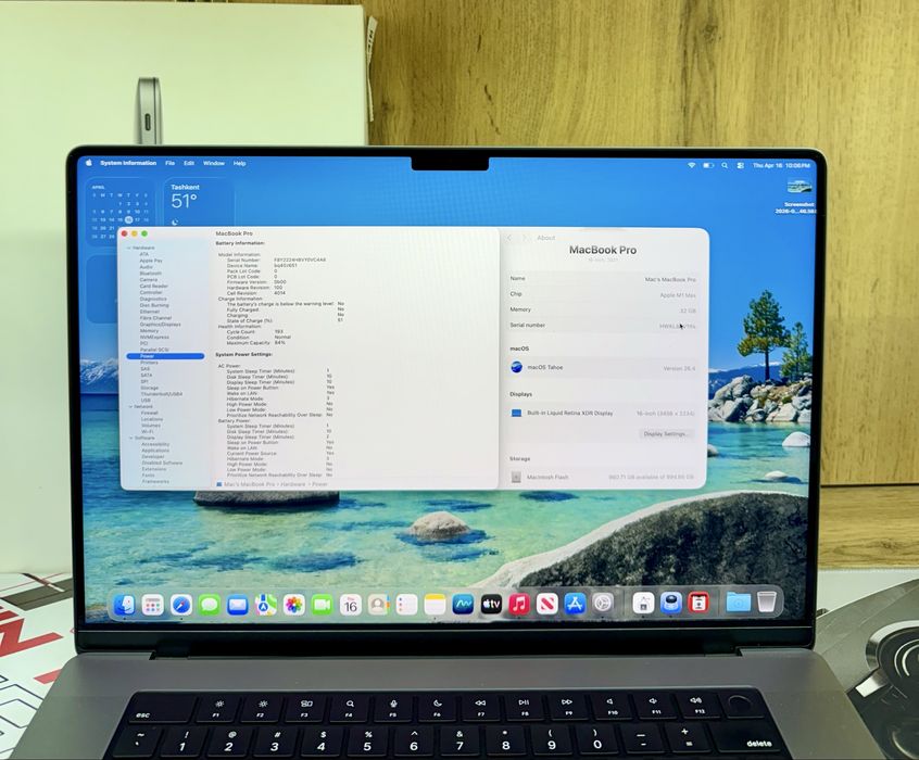Macbook M1 Max 16inch 32/1TB