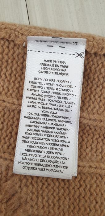 POLO Ralph Lauren Cable Wool / Cashmere  S НОВО ОРИГИНАЛ Дамски Пулове