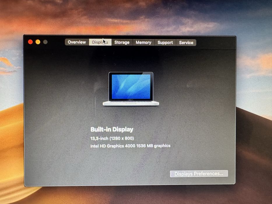 Лаптоп Apple MacBook Pro 13 (2012) Intel Core i7, RAM 16GB