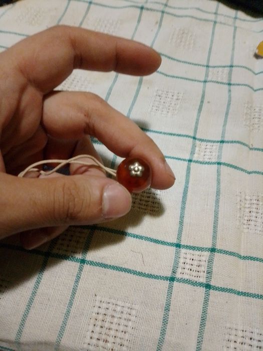 Кехлибарен ластик за коса ластик кехлибарени топчета