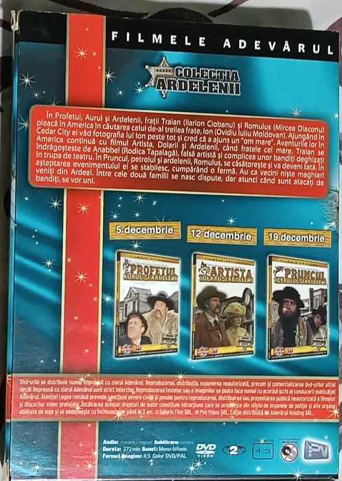Trilogia „Ardelenii” – 3 DVD-uri originale