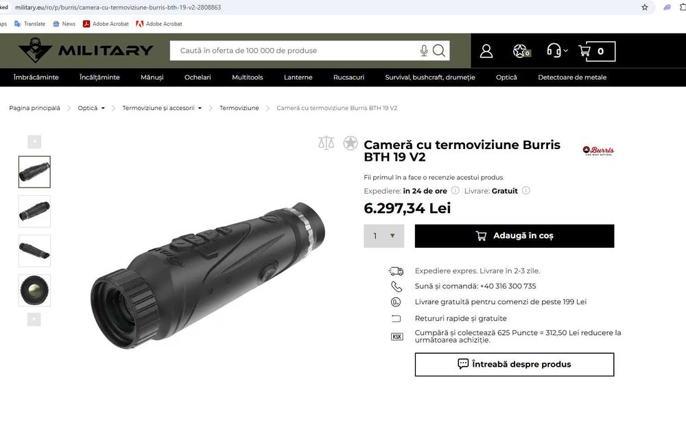 Camera Termoviziune Burris BTH 19 V2