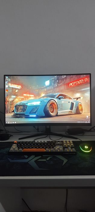 LED Monitor Q27 Curved  5mc 75Hz, FHD 1920x1080 VGA+HDMI