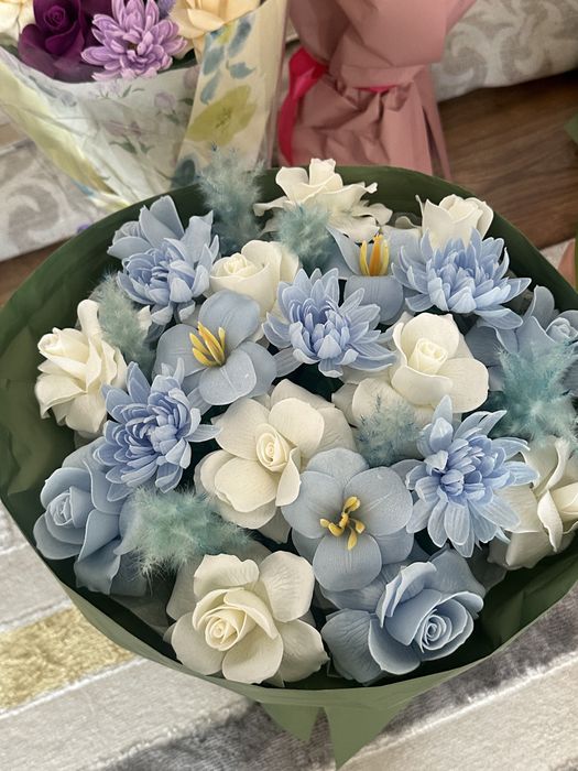 Цветы мыльные розы