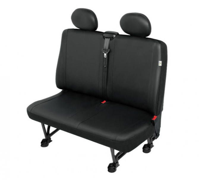 Huse scaun bancheta auto de 2 locuri VAN XL 106cm din imitatie de piele pentru Citroen Jumper Fiat Ducato Ford Transit Iveco Daily Mercedes Sprinter