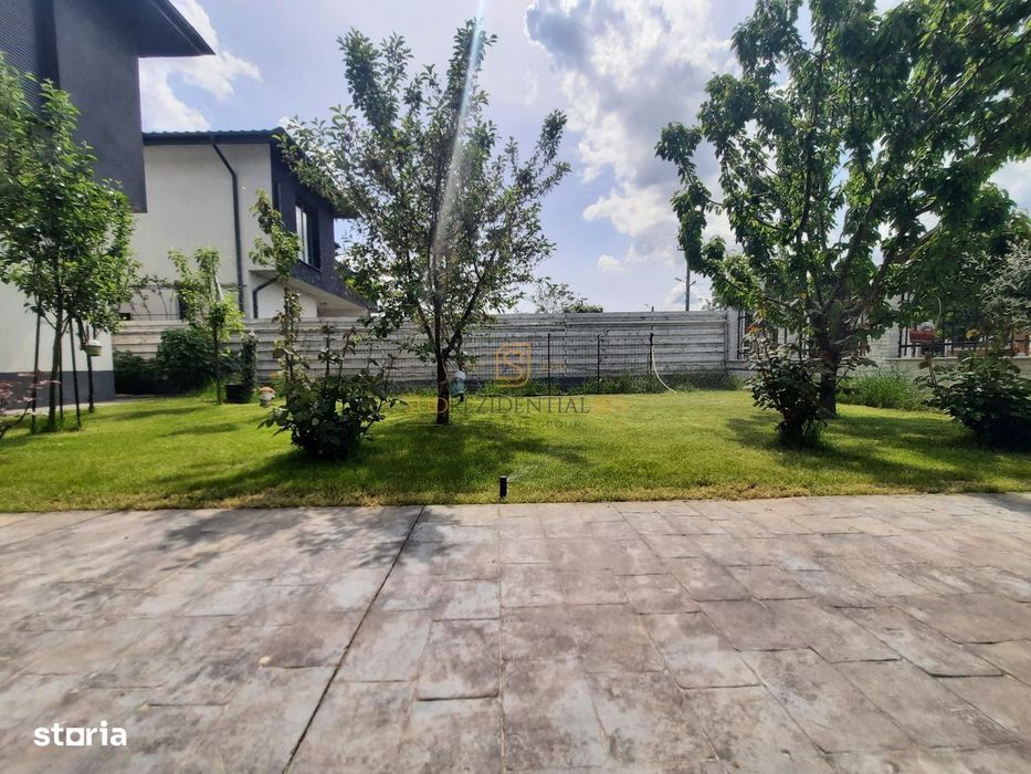Vila individuala, 4 camere, curte 290 mp, mobilata si utilata, Ilfov