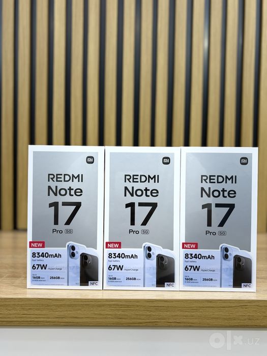 Redmi Note 17 Pro 5G 1 yil Kafolat