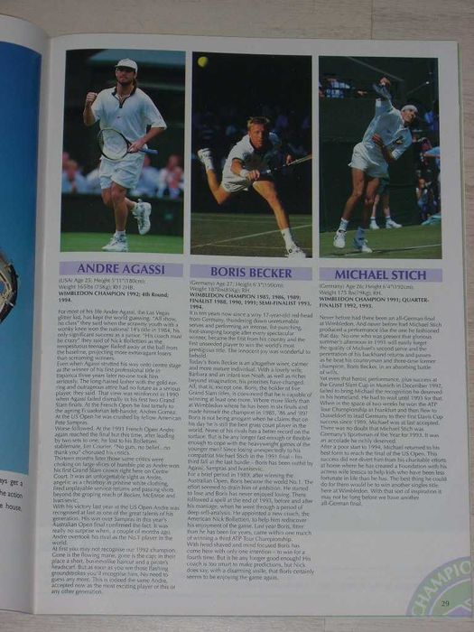 Официално списание от тенис турнира Уимбълдън 1995 с Магдалена Малеева