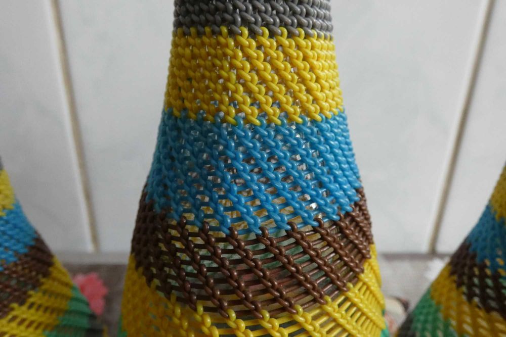 Set 3 ţoiuri (NOU) cu împletitură realizată manual -Model unicat