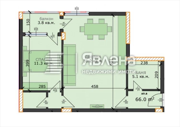 Продава се Двустаен апартамент в Варна, м-т Пчелина - 77 кв.м за 1150 €/кв.м - Снимка #1
