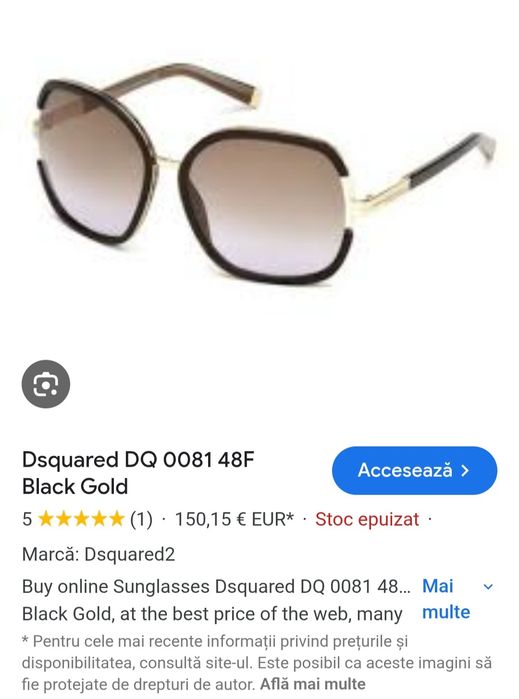 Ochelari. Damă fete selecte dsquared2  stare perfectă  Italia Original