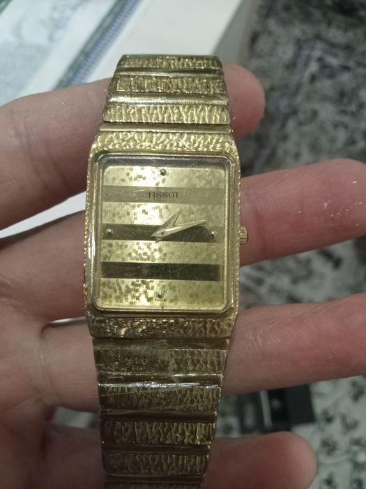 Часы с позолотой Tissot брендовые