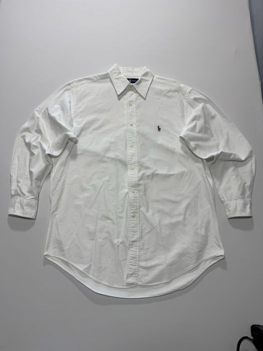 camasa polo ralph lauren 100% premium cotton white