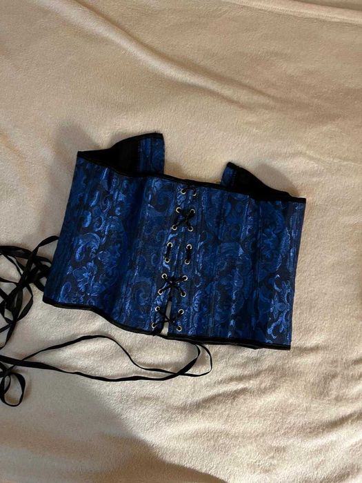 Корсет темно-синего цвета