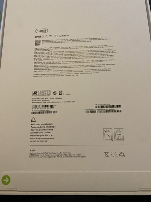 Ipad A 16 Wi-Fi + Celular