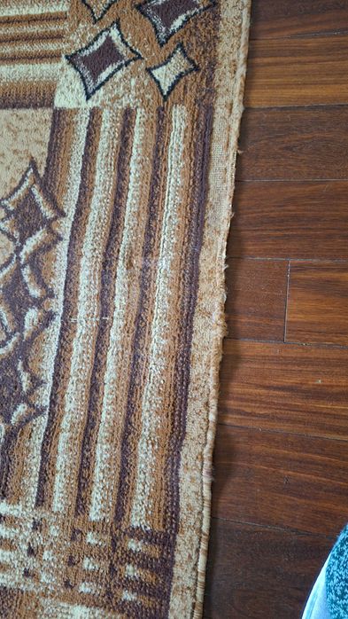 Голям дизайнерски килим 160x225 см – елегантен бежово-кафяв десен