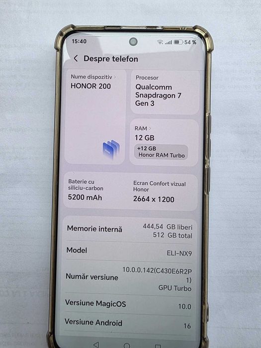 vand Tefon Honor 200 12GB