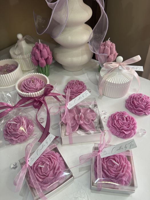 Ароматни натурални свещи и вечни букети за всеки повод