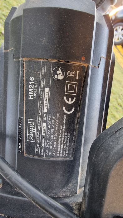 Circular  culisant Scheppach 2000w