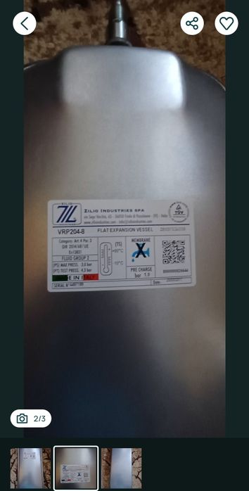 Vas expansiune Centrala Termica  Immergas