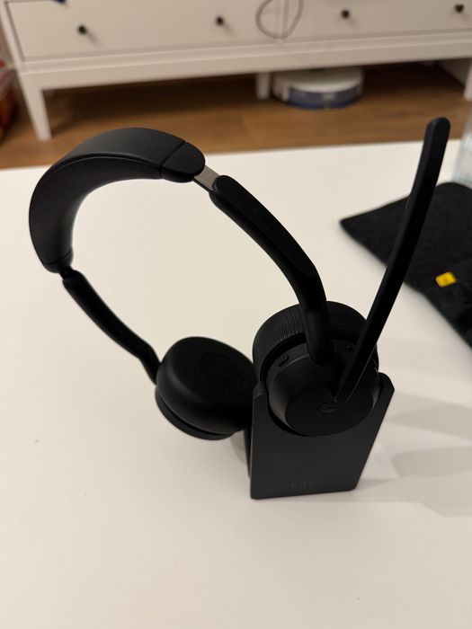 Casti PC wireless cu microfon Jabra Evolve2 55, USB-C, Negru