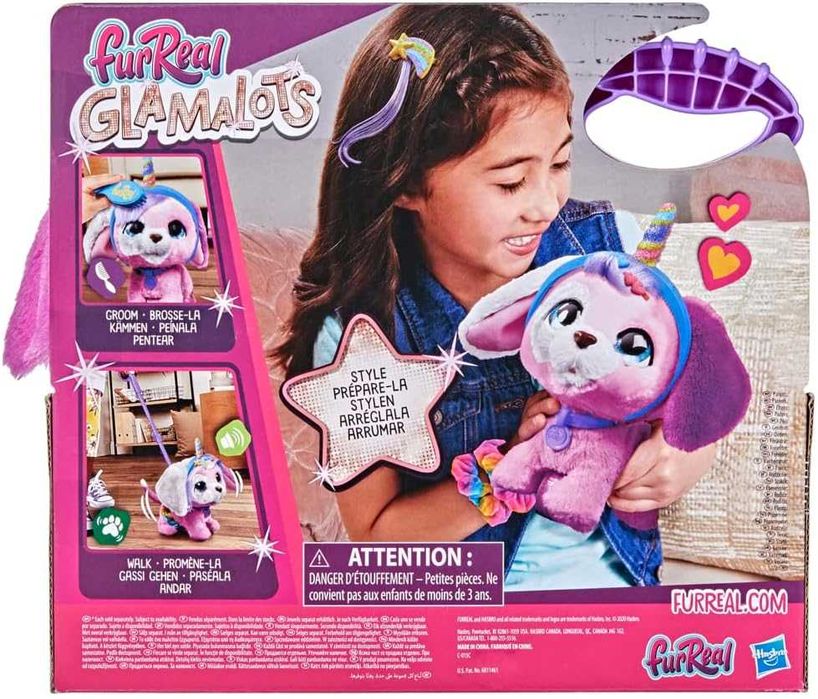 Интерактивно музикално куче Rockalots HASBRO FurReal ходещо с каишка