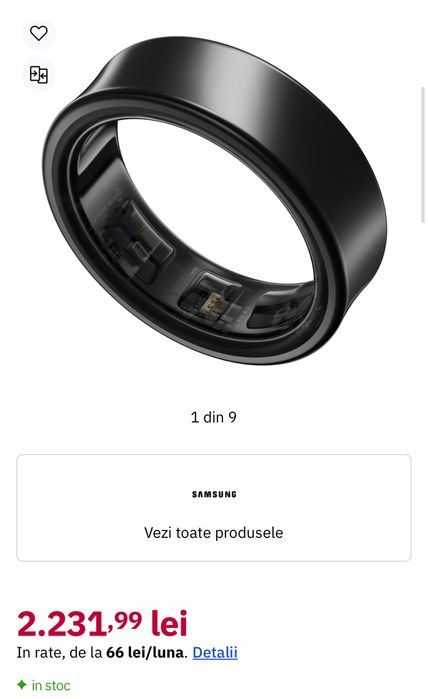 Smart Ring SAMSUNG Galaxy Ring, 2025, SIGILAT, ocazie