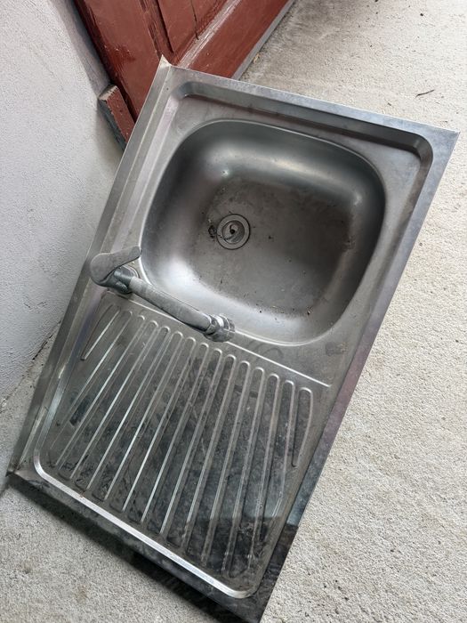 Chiuveta bucatarie inox cu baterie inclusa 80 x 50