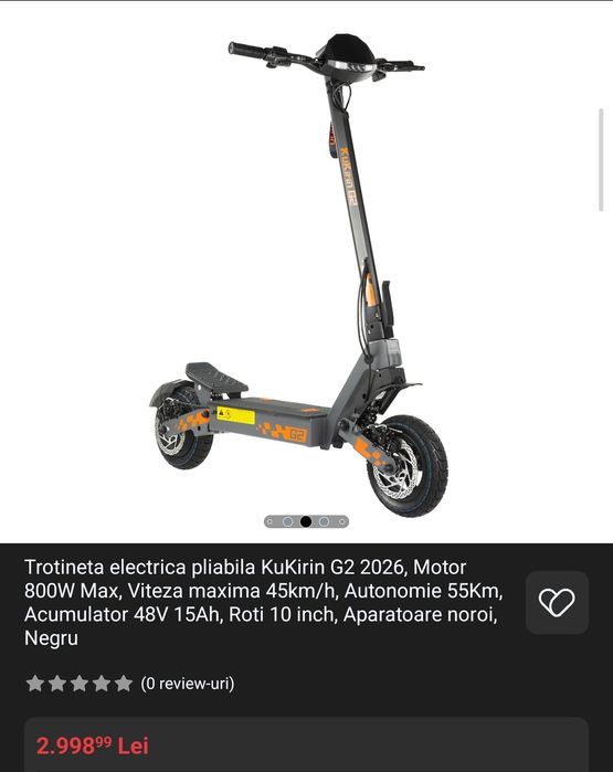 KuKirin G2 – Ca nouă (doar 102 km) / Impecabilă + Accesorii