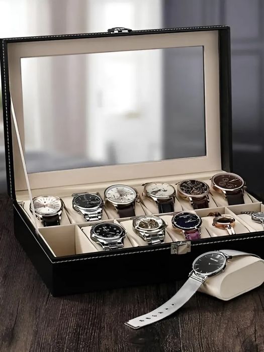 Шкатулка для часов и украшений органайзер 12 отделение